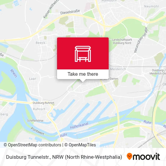 Duisburg Tunnelstr. map