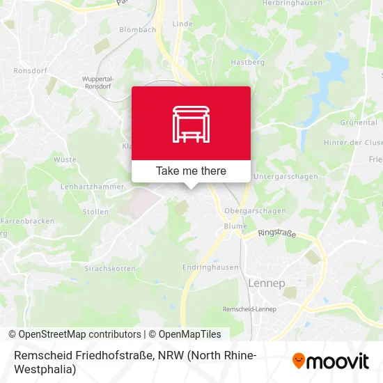 Remscheid Friedhofstraße map