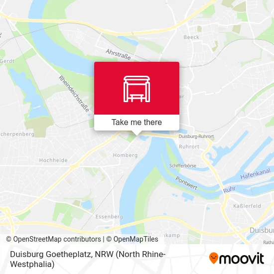 Duisburg Goetheplatz map