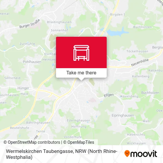 Wermelskirchen Taubengasse map