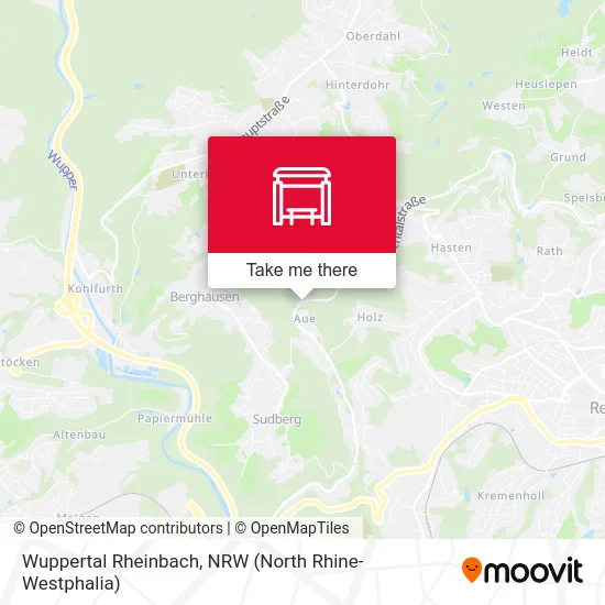 Wuppertal Rheinbach map