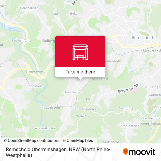 Remscheid Oberreinshagen map