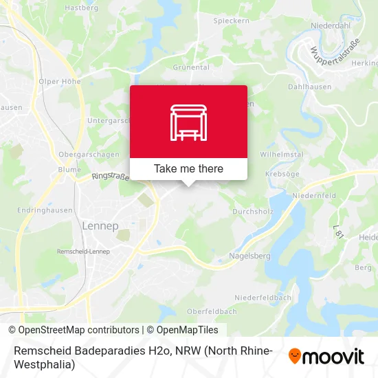 Remscheid Badeparadies H2o map