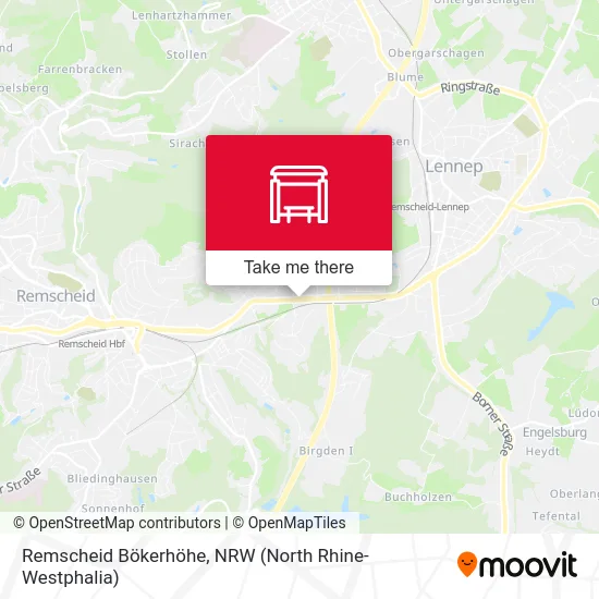 Remscheid Bökerhöhe map
