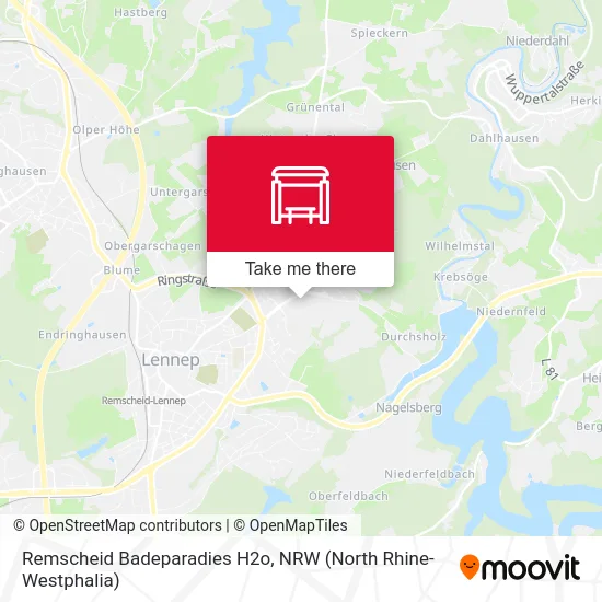 Remscheid Badeparadies H2o map