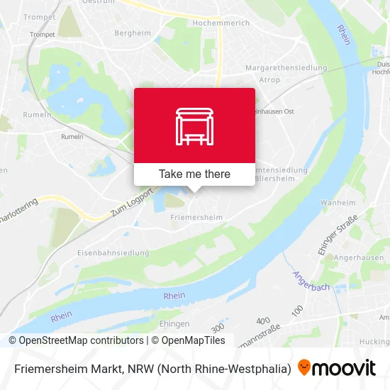 Friemersheim Markt map