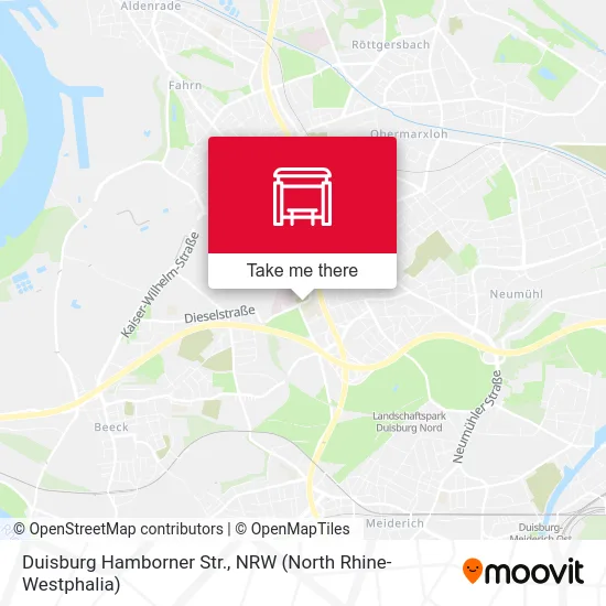 Duisburg Hamborner Str. map