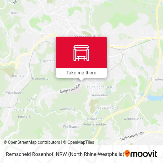 Remscheid Rosenhof map