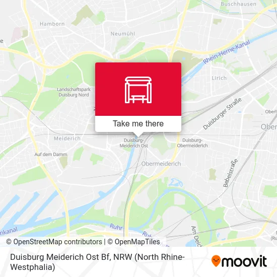 Duisburg Meiderich Ost Bf map