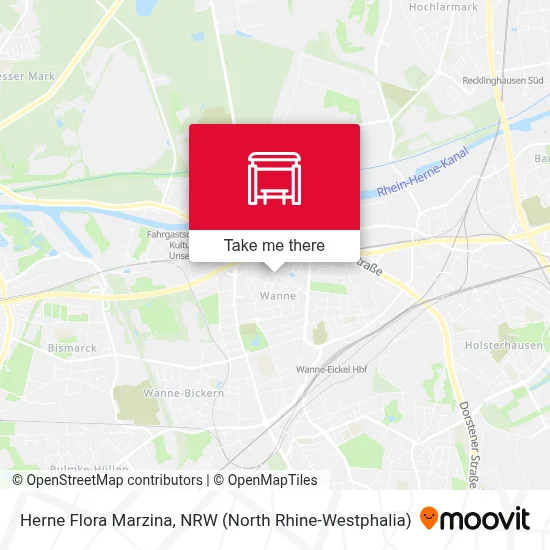 Herne Flora Marzina map