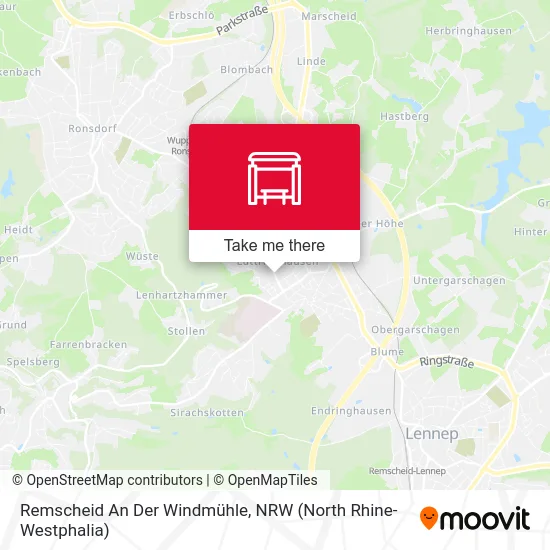 Remscheid An Der Windmühle map