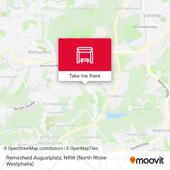 Remscheid Augustplatz map