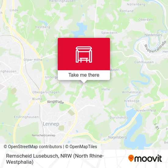 Remscheid Lusebusch map