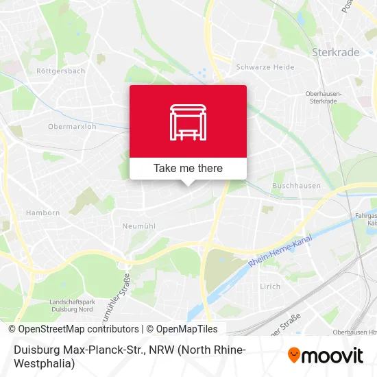 Duisburg Max-Planck-Str. map