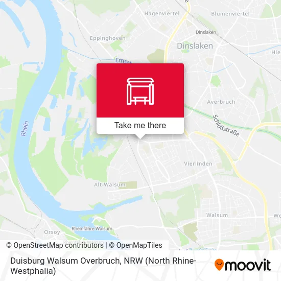 Duisburg Walsum Overbruch map