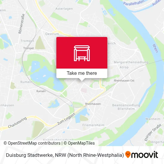 Duisburg Stadtwerke map