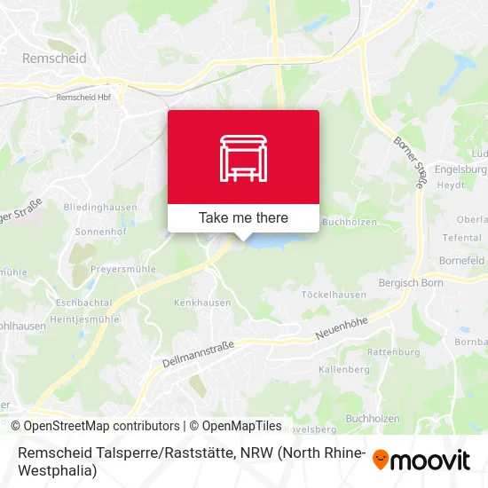 Remscheid Talsperre/Raststätte map
