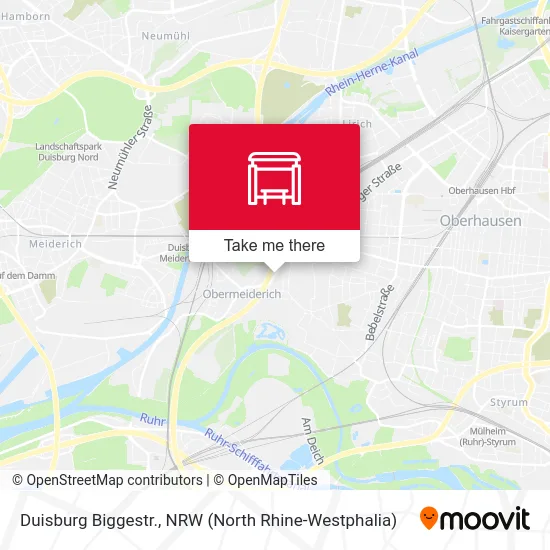 Duisburg Biggestr. map