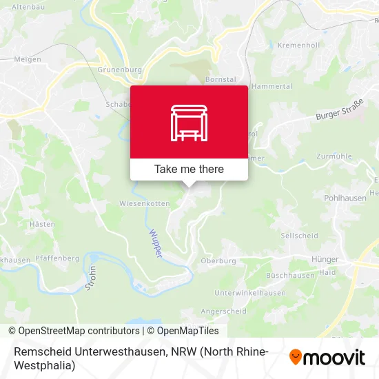 Remscheid Unterwesthausen map