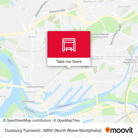Duisburg Tunnelstr. map