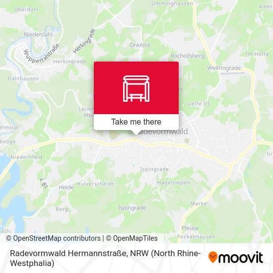 Radevormwald Hermannstraße map