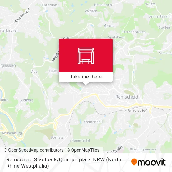 Remscheid Stadtpark / Quimperplatz map