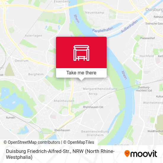 Duisburg Friedrich-Alfred-Str. map