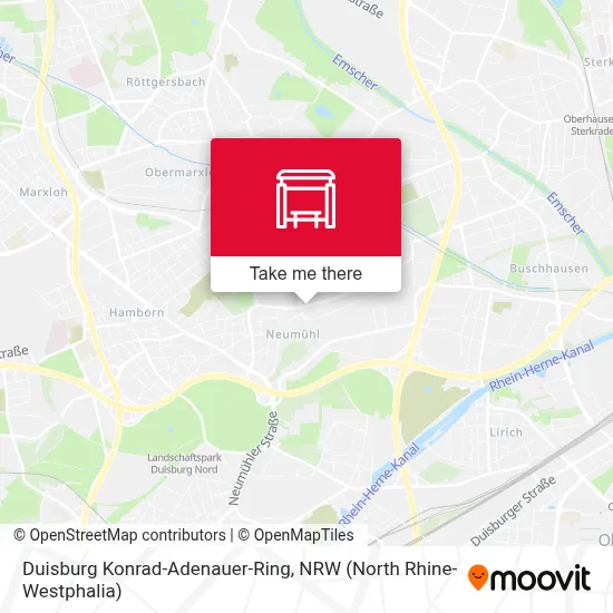 Duisburg Konrad-Adenauer-Ring map