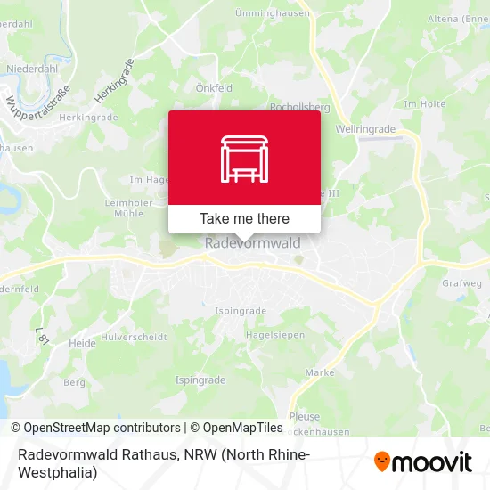 Radevormwald Rathaus map
