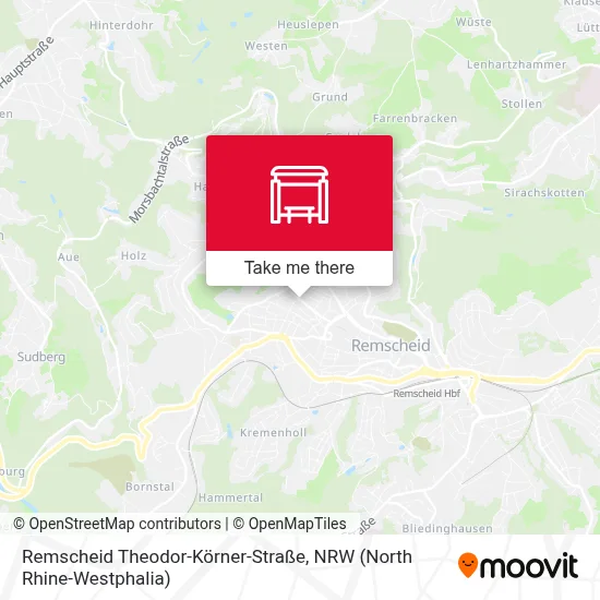 Remscheid Theodor-Körner-Straße map