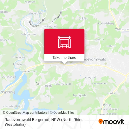 Radevormwald Bergerhof map