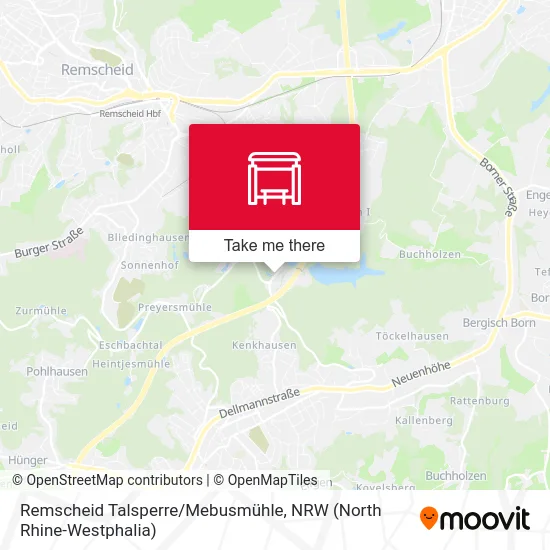 Remscheid Talsperre/Mebusmühle map