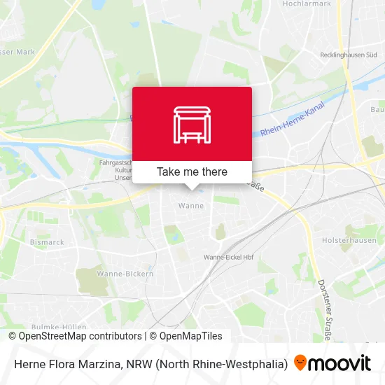 Herne Flora Marzina map