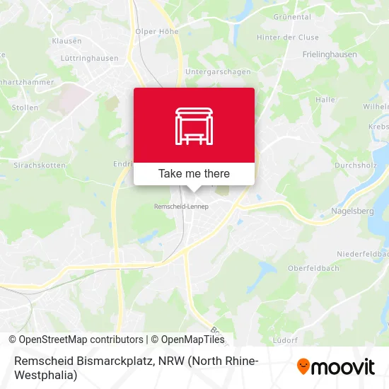 Remscheid Bismarckplatz map