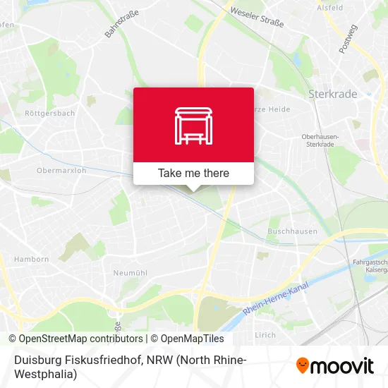 Duisburg Fiskusfriedhof map