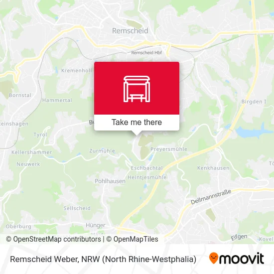 Remscheid Weber map