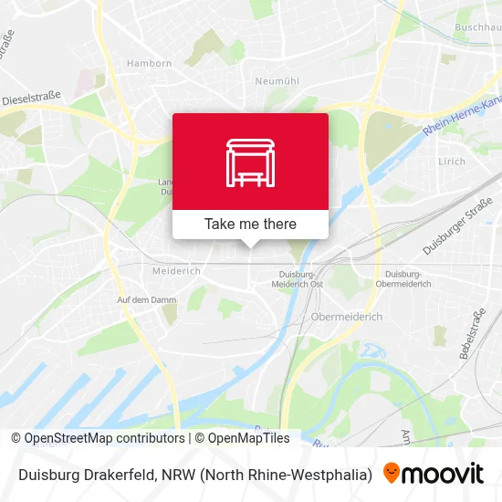 Duisburg Drakerfeld map