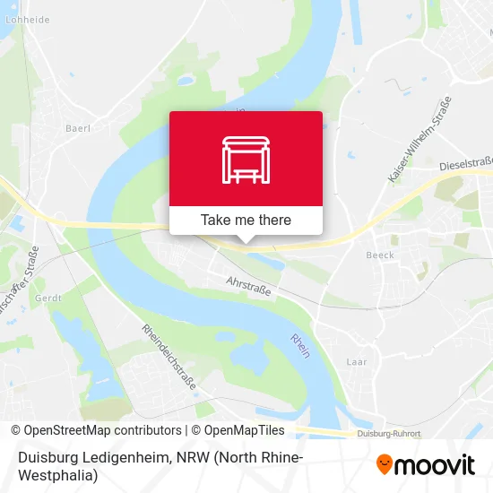Duisburg Ledigenheim map