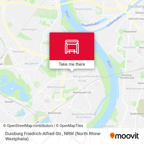 Duisburg Friedrich-Alfred-Str. map