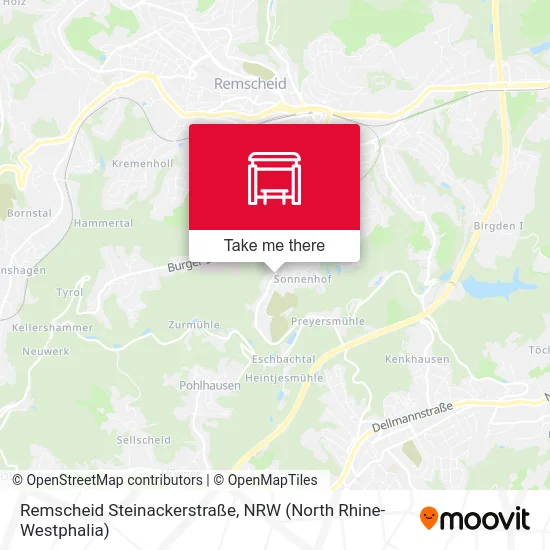 Remscheid Steinackerstraße map