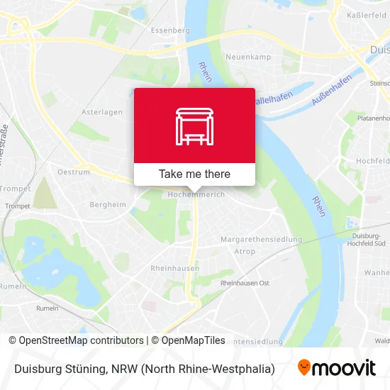 Duisburg Stüning map
