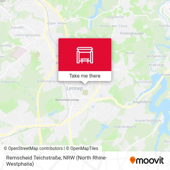 Remscheid Teichstraße map