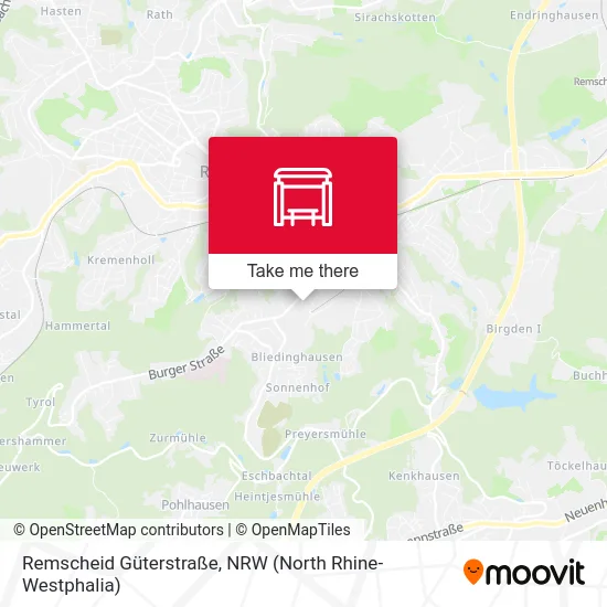 Remscheid Güterstraße map