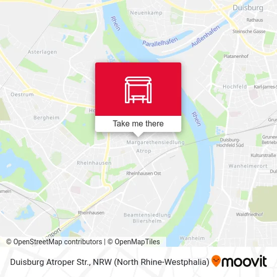 Duisburg Atroper Str. map