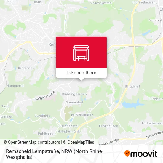 Remscheid Lempstraße map