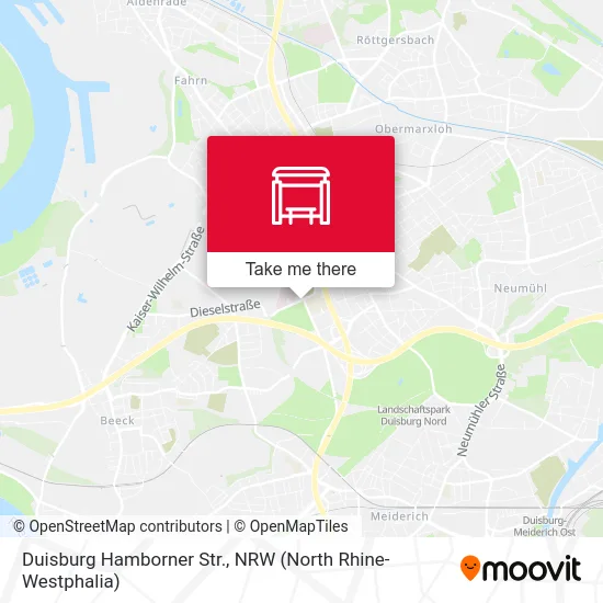 Duisburg Hamborner Str. map