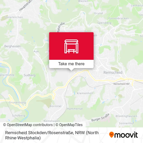 Remscheid Stockden/Rosenstraße map