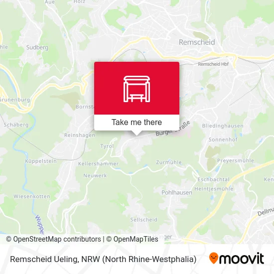 Remscheid Ueling map