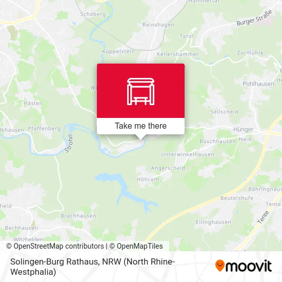 Solingen-Burg Rathaus map