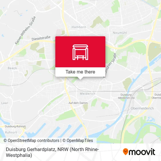 Duisburg Gerhardplatz map
